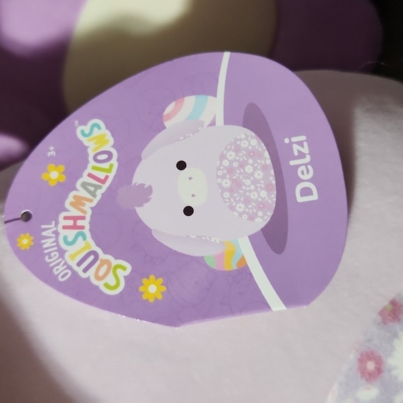 Squishmallows Delzi Donkey 8 inch purple nwt - Picture 2 of 5